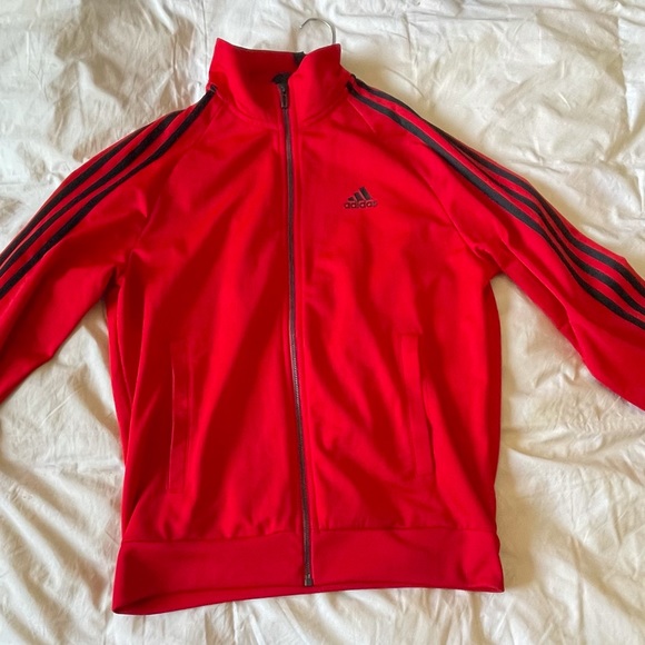 Adidas red jacket - Picture 1 of 3